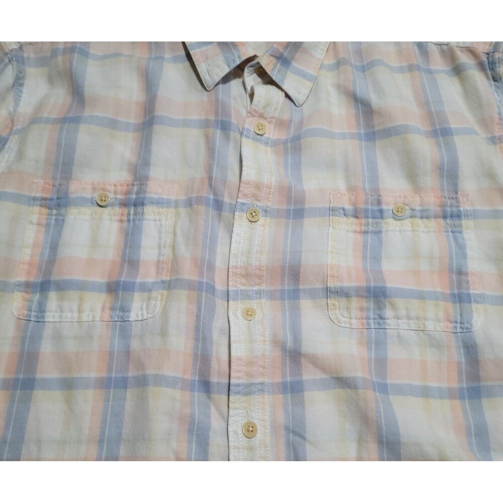 Lucky Brand California Fit Western Wear Country Plaid White Pink XL Shirt NWOT - Picture 7 of 7